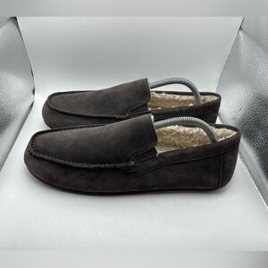 Vince Gomez-B faux fur mens loafers size 7